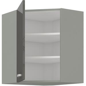 Horní kuchyňská skříňka rohová výška 72 cm 29 - PROVENCE - Bílá matná / Dub Artisan