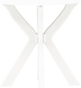 Bistro stolík biely priemer 70 cm plast