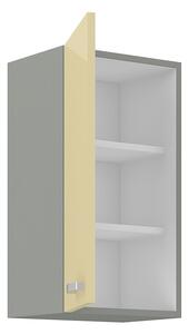 Horní závěsná skříňka do kuchyně 40 x 72 cm GOREN - Šedá lesklá