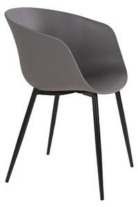 Dizajnová jedálenská stolička Erika sivá