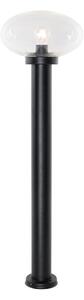 Moderný vonkajší stĺpik čierny 100 cm - Elly