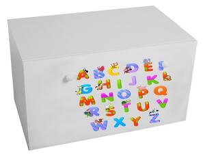 Box na hračky Poqutio s nápisom pre princezné čierny nápis princess
