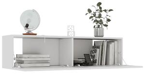 TV skrinka, biela 120x30x30 cm, kompozitné drevo