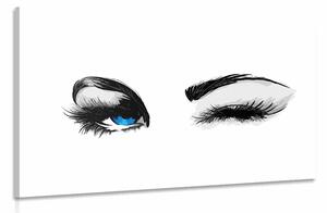 Obraz žmurkajúce ženské oči Varianta: 60x40