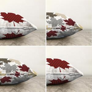 Súprava 4 žinylkových obliečok na vankúš Minimalist Cushion Covers Leaves, 55 x 55 cm
