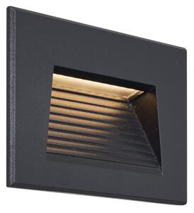 Moderné zapustené nástenné svietidlo čierne 11,5 cm vrátane LED IP65 - Trem