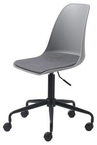 Dizajnová kancelárska stolička Jeffery sivá