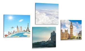 Set obrazov výlet do Londýna Varianta: 4x 40x40