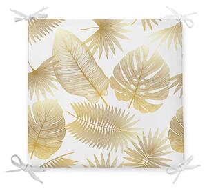 Sedák s prímesou bavlny Minimalist Cushion Covers Gold Leaf, 42 x 42 cm
