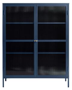 Dizajnová vitrína Hazina 140 cm modrá