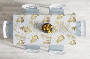 Obrus s prímesou bavlny Minimalist Cushion Covers Gold Leaf, 140 x 180 cm