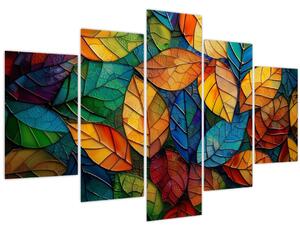 Obraz - Mozaika z listov (150x105 cm)
