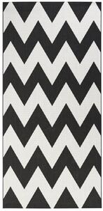 Hanse Home Collection koberce Kusový koberec Meadow 102738 schwarz / creme – na von aj na doma - 80x150 cm