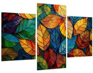 Obraz - Mozaika z listov (90x60 cm)