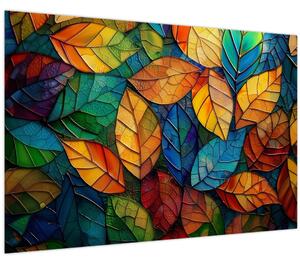 Obraz - Mozaika z listov (90x60 cm)