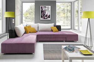 STAGRA, SPLIT Rohová sedačka, růžovo-fialová, 312x223cm