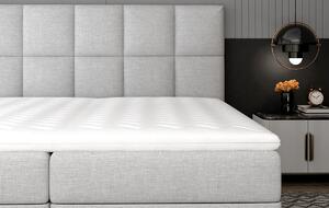 Čalúnená manželská posteľ s úložným priestorom Grosio 145 - sivá (Sawana 05)