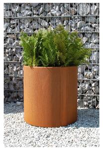 Kvetináč NEW RONDO, corten, Ø 40 cm, hnedý