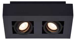Lucide 09119/11/30 - LED Bodové svietidlo XIRAX 2xGU10/5W/230V čierna