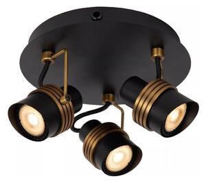 Lucide 34944/13/30 - Bodové svietidlo TUNDRAN 3xGU10/5W/230V čierna