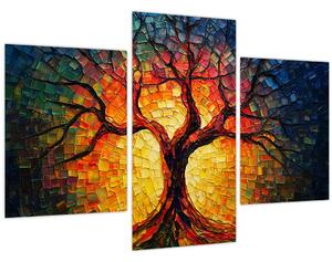 Obraz - Strom života v mozaike (90x60 cm)