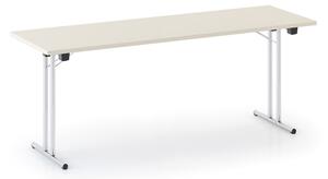 Skladací konferenčný stôl FOLDING, 180x80 cm, breza