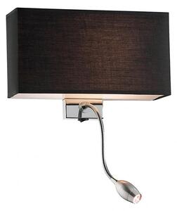 Ideal Lux - LED Flexibilná nástenná lampa HOTEL 1xE27/60W + LED/1,5W/230V