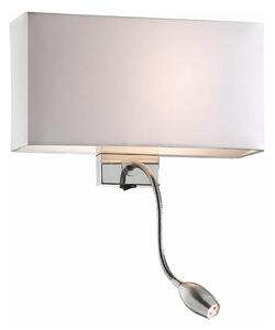 Ideal Lux - LED Flexibilná nástenná lampa HOTEL 1xE27/60W + LED/1,5W/230V