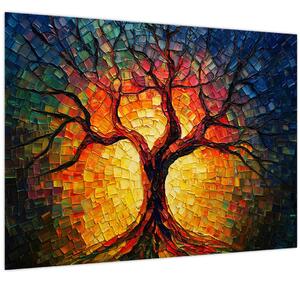 Obraz - Strom života v mozaike (70x50 cm)