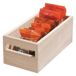 Úložný box z dreva paulownia iDesign Eco Handled, 12,7 x 25,4 cm