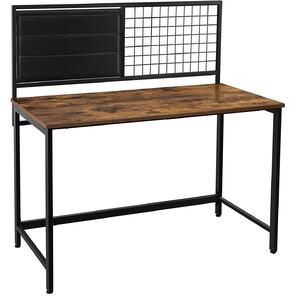 VASAGLE Písací stôl s drôtenou a textilnou doskou a rozmermi 118 x 120 x 60 cm