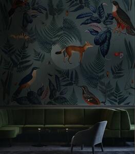 WALLCOLORS Turquoise Fern wallpaper - tapeta POVRCH: Prowall Sand