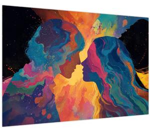 Obraz - Vesmírna láska (90x60 cm)