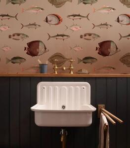 WALLCOLORS Under the Sea Pink wallpaper - tapeta