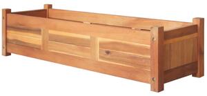 Vyvýšené záhradné záhony 2 ks akáciové drevo 100x30x25 cm