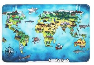 BO-MA koberce Protišmykový kusový koberec World map - 76,5x117 cm