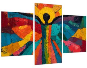 Obraz - Maľovaný anjel (90x60 cm)