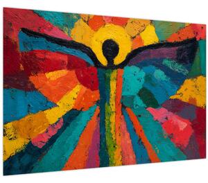 Obraz - Maľovaný anjel (90x60 cm)