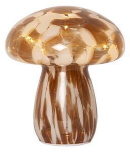 Svetelná LED dekorácia Funghi Brown Glass 17 cm