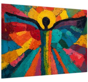 Obraz - Maľovaný anjel (70x50 cm)