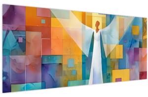 Obraz - Geometrický anjel (120x50 cm)