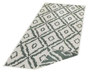 NORTHRUGS - Hanse Home koberce Kusový koberec Twin-Wendeteppiche 103136 grün creme - 80x150 cm