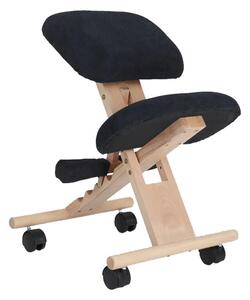 Kondela KLAKOSED GROCO BK/CI 0000279425 - Ergonomická kľakačka, čierna/buk