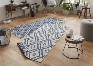 NORTHRUGS - Hanse Home koberce Kusový koberec Twin-Wendeteppiche 103137 blau creme - 80x150 cm
