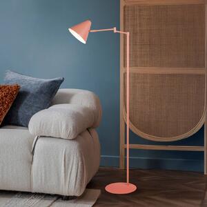 Stojacia lampa Cosima, marhuľová, výška 126 cm, kov, Žltá / oranžová, Obývacia izba / jedáleň, kov, Moderný, Stojaca lampa