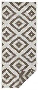 NORTHRUGS - Hanse Home koberce Kusový koberec Twin-Wendeteppiche 103133 braun creme - 80x250 cm