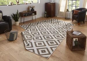 NORTHRUGS - Hanse Home koberce Kusový koberec Twin-Wendeteppiche 103133 braun creme - 80x150 cm