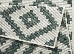 NORTHRUGS - Hanse Home koberce AKCIA: 80x250 cm Kusový koberec Twin-Wendeteppiche 103131 grün creme – na von aj na doma - 80x250 cm