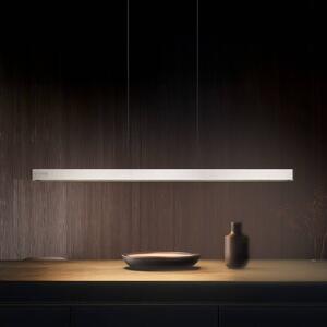 LED závesné svietidlo Donegal, niklová farba, dĺžka 150 cm,, Hliník / sivá / zinok, Obývacia izba / jedáleň, kov, Moderný, Závesné svietidlo