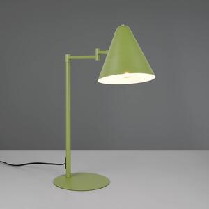 Stolová lampa Cosima, zelená, výška 50 cm, kov, Zelená, Obývacia izba / jedáleň, kov, Moderný, Stojacie svietidlo